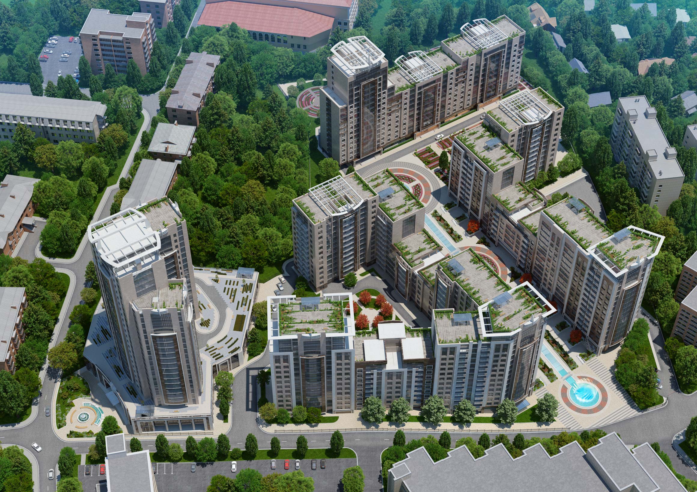 Генплан - Жилой комплекс Бульвар фонтанов Генплан - Жилой комплекс Бульвар фонтанов