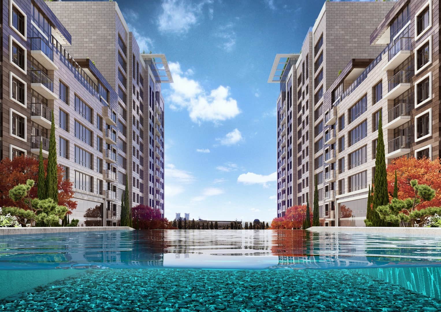 Внутренний двор ЖК Бульвар Фонтанов